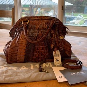 Brahmin Louise Rose Pecan Les Roses